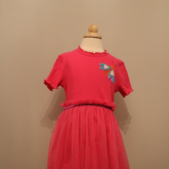 Agatha Ruiz De La Prada pink dress with tule bottom NWT